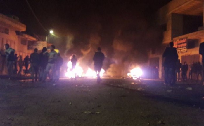 مواجهات مع الاحتلال في مدينة نابلس.